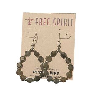 Silver and Gray Earrings